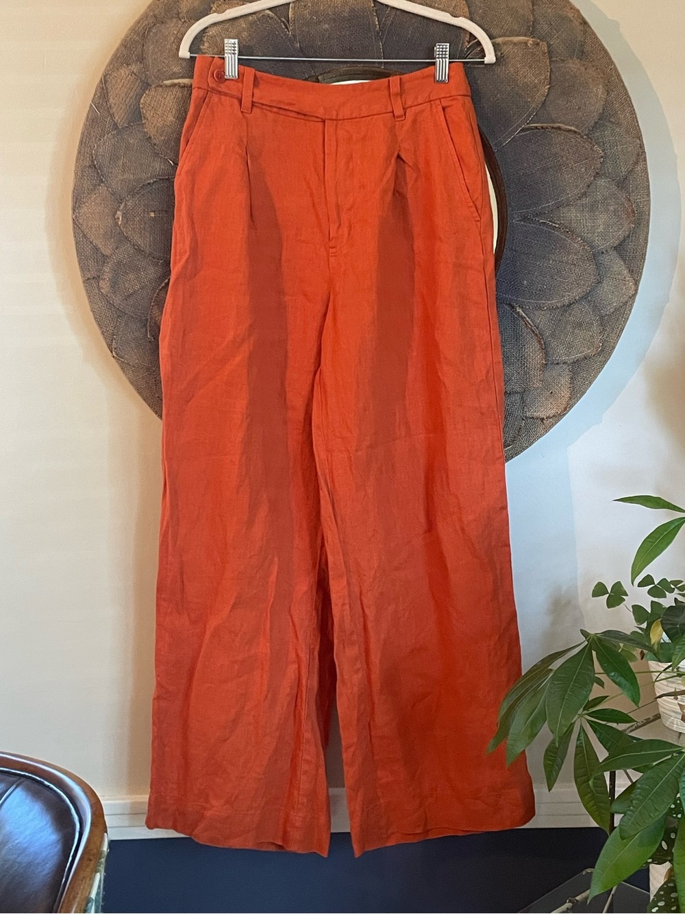 Madewell Harlow Linen Wide-Leg Trousers